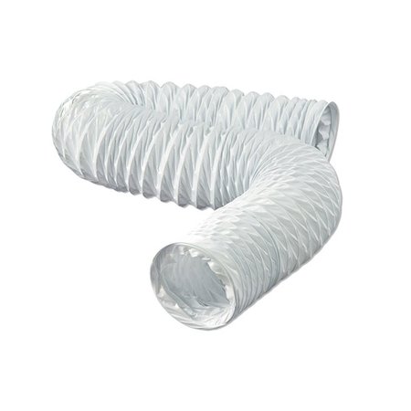 AMERICAN IMAGINATIONS 600-in. W Round Plastic Flexible Duct Hose In White AI-34381